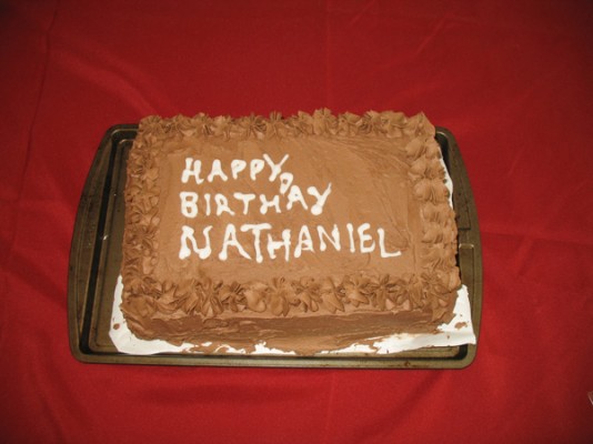Nathaniel's birthday cake