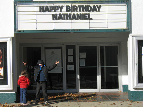 birthday marquee