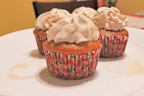 Root Beer Cupcakes with Cream Soda Whipped Cream Frosting