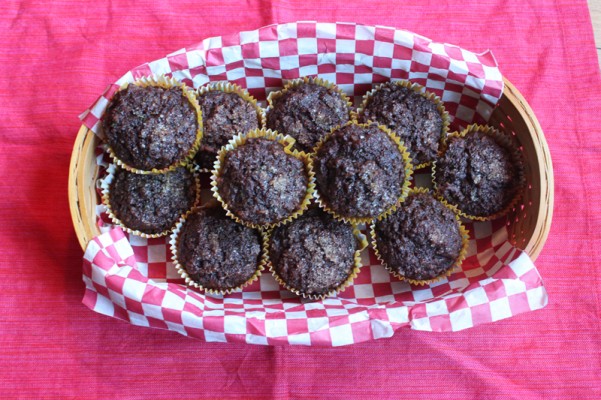 Chocolate Coconut Zucchini Muffins