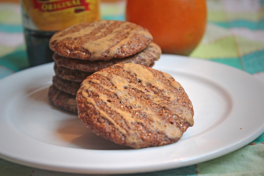 Molasses-Orange Cookies with Espresso Glaze