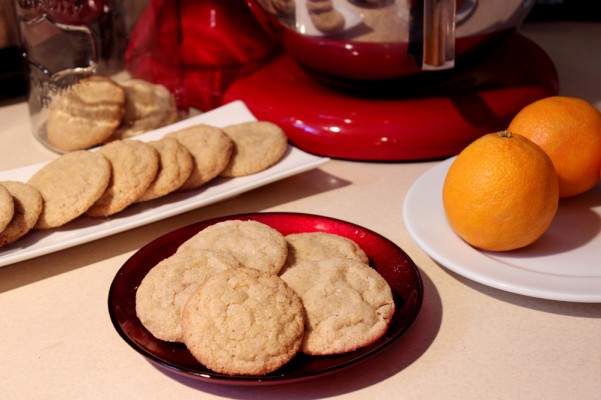 Blood Orange Crinkle Cookies