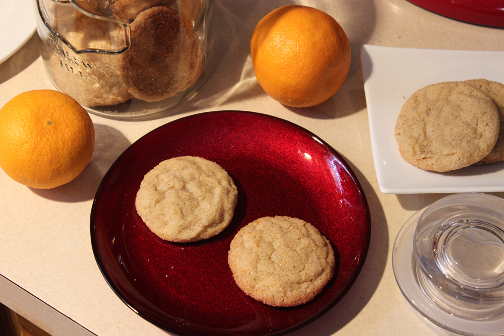 Blood Orange Crinkle Cookies