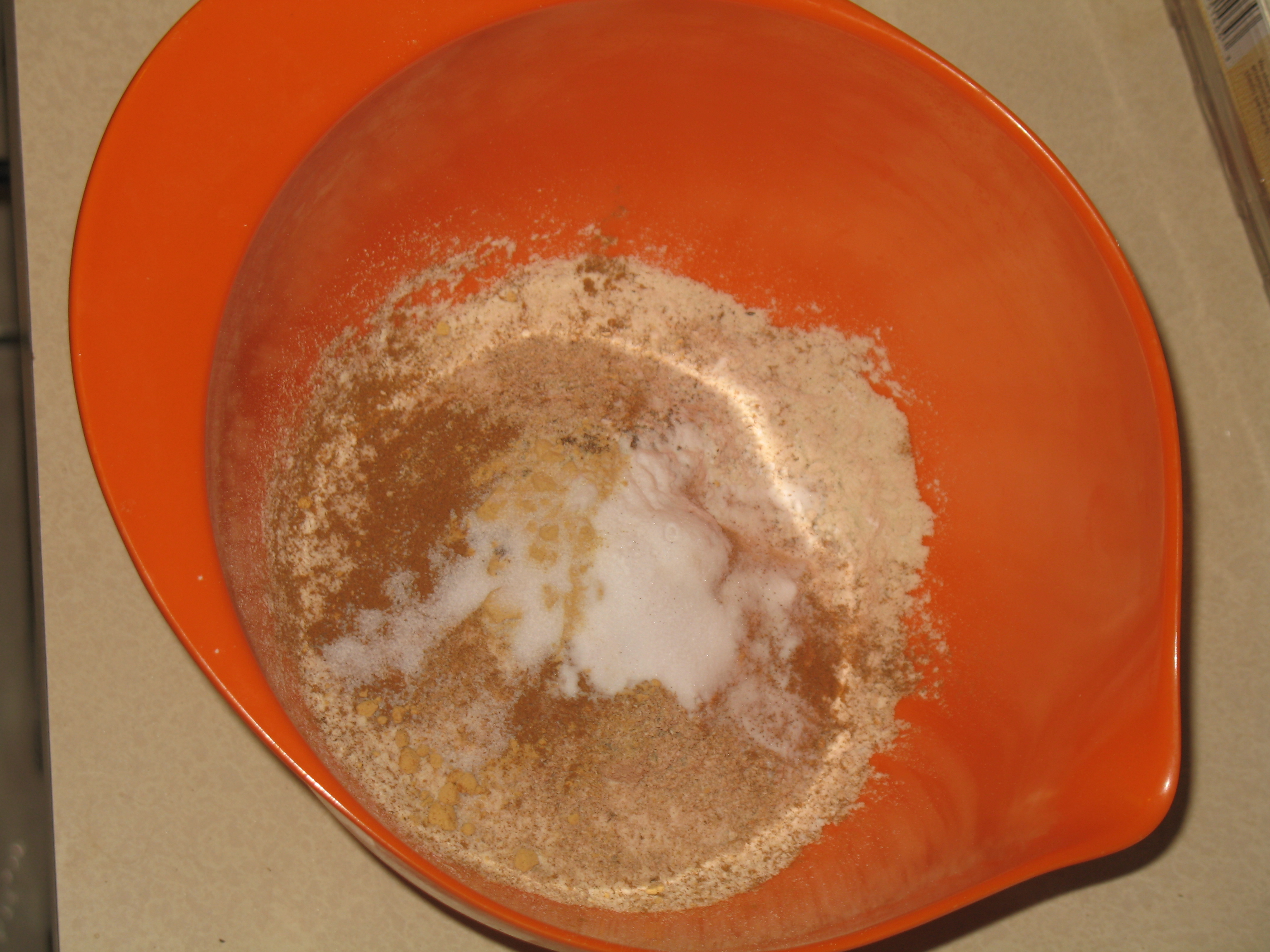 dry ingredients with spices