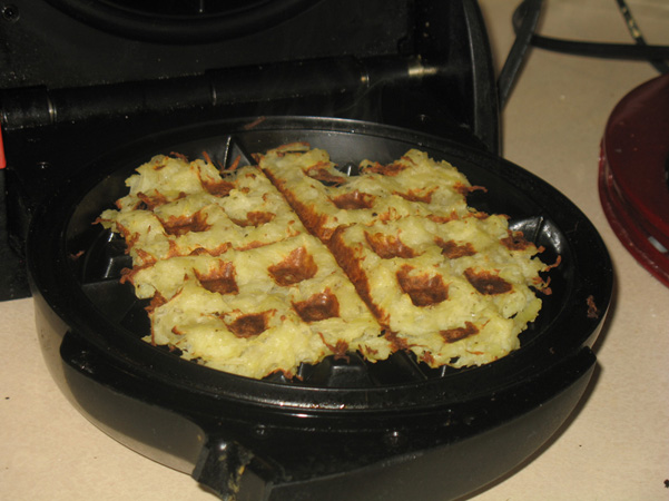 waffle iron fries