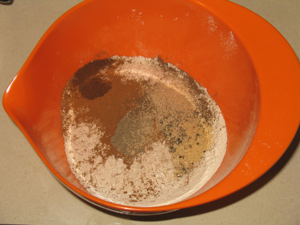 spices in flour