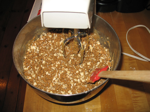 crumbly mixture