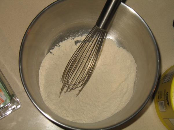 flour and dry ingredients