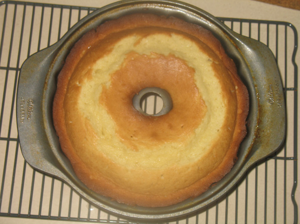 cake in pan