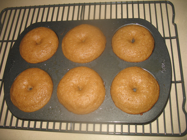 donuts baked in pan