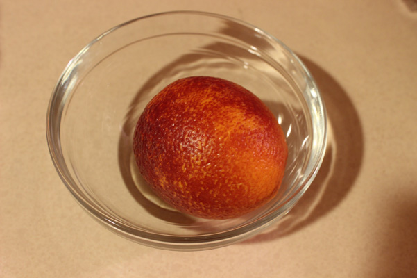 blood orange in bowl