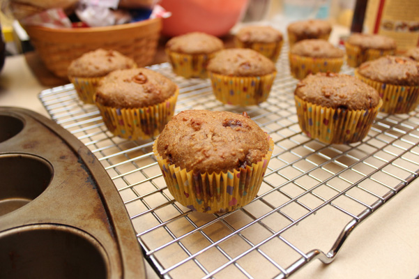 muffins cooling on rack