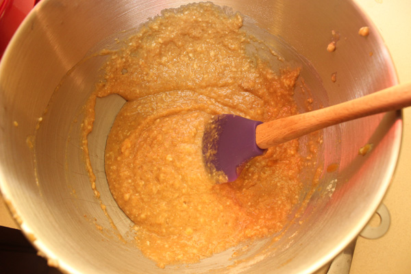 peach puree mixed in