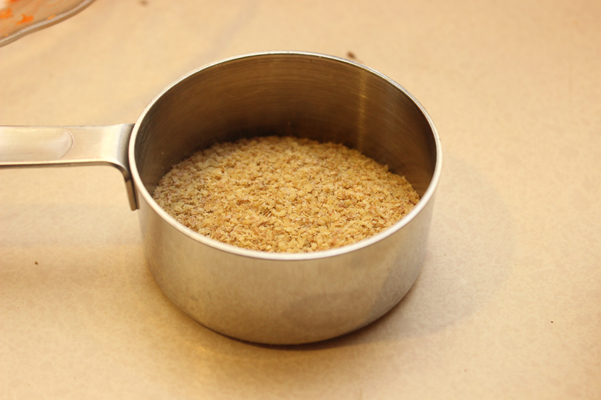 wheat germ in measuring cup