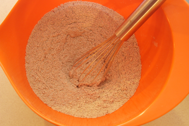 dry ingredients, mixed